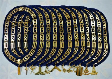 masonic collars and jewels.